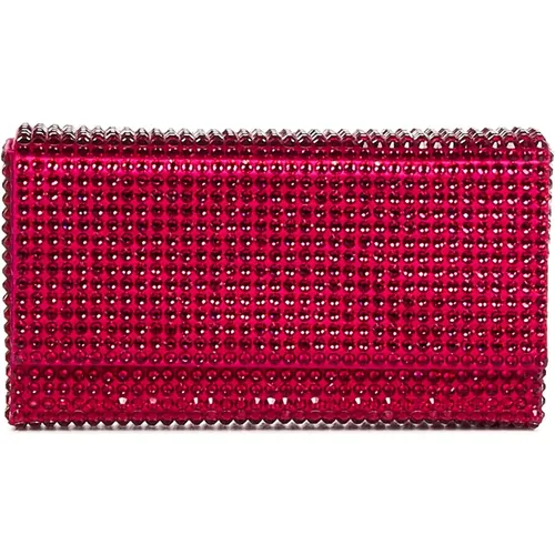 Women Clutch Clutch , female, Sizes: ONE SIZE - Amina Muaddi - Modalova