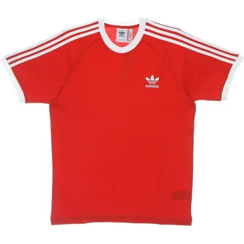 Stripes Tee - Vivid Red Adidas - Adidas - Modalova