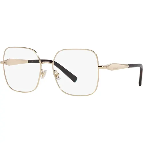 Glasses, female, , Size: 54 MM Pale Gold Eyewear Frames - Tiffany - Modalova