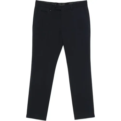 Suit Trousers, male, , Size: 2XL Slim Fit Cotton Stretch Trousers - HUGO - Modalova