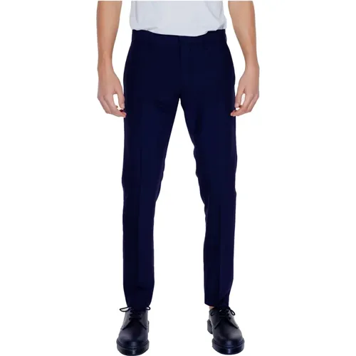 Blaue Zip-Hose mit Taschen , Herren, Größe: M - Antony Morato - Modalova