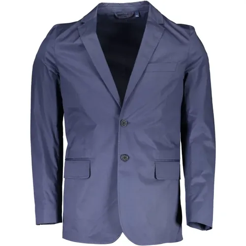 Blazers, male, , Size: L Cotton Men's Jacket - Gant - Modalova