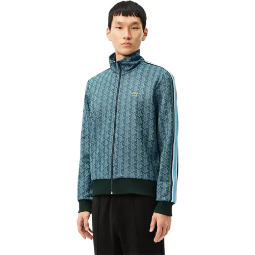 Monogramm Reißverschluss Pullover Herren , Herren, Größe: M - Lacoste - Modalova