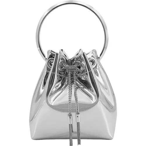 Bucket Bags, female, , Size: ONE SIZE Mirrored Bucket Bag - Jimmy Choo - Modalova