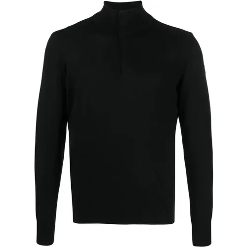 Wool Zipped Pullover Sweater , male, Sizes: L, M, S - PAUL & SHARK - Modalova