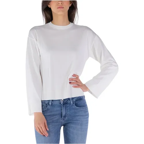 Round Neck Sweater , female, Sizes: L - Armani Exchange - Modalova