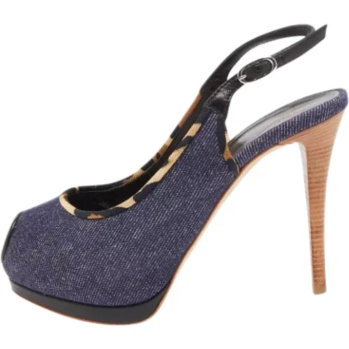 Pre-owned Denim heels , Damen, Größe: 37 1/2 EU - Giuseppe Zanotti Pre-owned - Modalova
