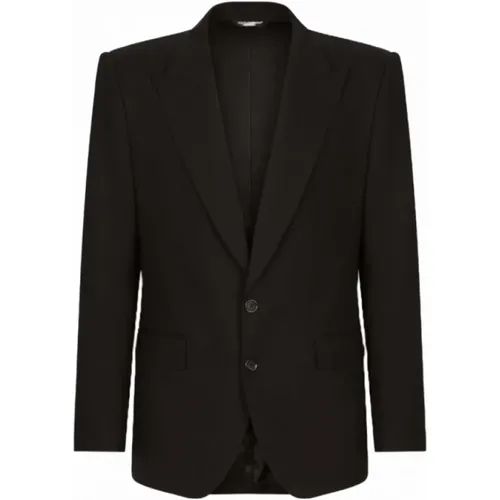 Blazers, male, , Size: L Essential Collection 2 Button Suit - Dolce & Gabbana - Modalova