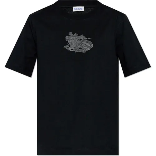 Burberry Black T Shirt for Women | Modalova