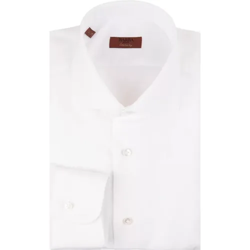 Weiße Stylische Hemden , Herren, Größe: 4XL - Barba - Modalova