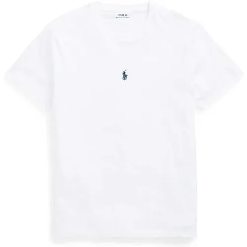 Weiße Baumwoll-Polo-Shirt , Herren, Größe: L - Ralph Lauren - Modalova