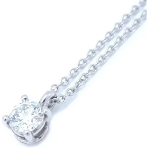 Pre-owned Jewellery, female, , Size: ONE SIZE Pre-owned Platinum necklaces - Tiffany & Co. Pre-owned - Modalova