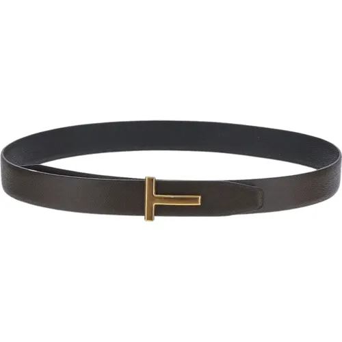 Belts, male, , Size: 95 CM Luxury Reversible Belt - Tom Ford - Modalova