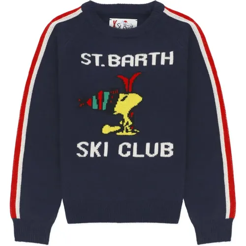 Blauer Ski Club Wollpullover - Saint Barth - Modalova