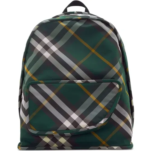 Ivy Check Backpack , male, Sizes: ONE SIZE - Burberry - Modalova
