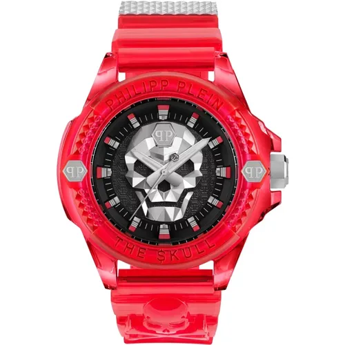 Watches, male, , Size: ONE SIZE The $kull Synthetic Watch - Philipp Plein - Modalova