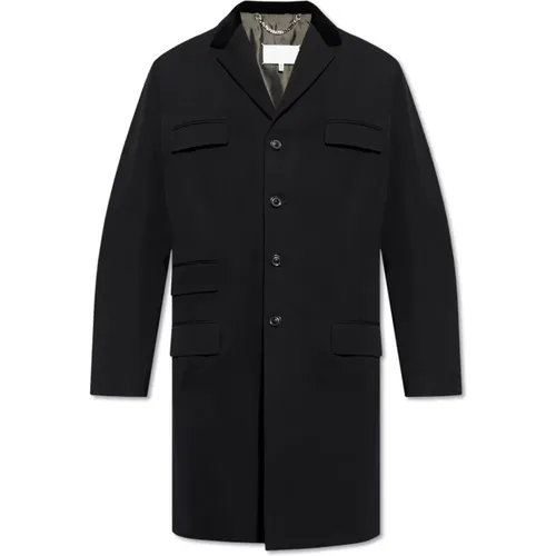 Single-Breasted Coats, male, , Size: XS Coat with pockets - Maison Margiela - Modalova