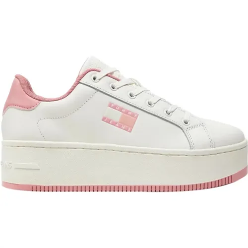 Rosa Sneakers 1Uscita , Damen, Größe: 38 EU - Tommy Hilfiger - Modalova