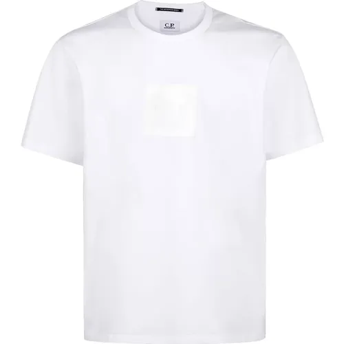 Metropolis Serie Weißes Badge T-Shirt - C.P. Company - Modalova
