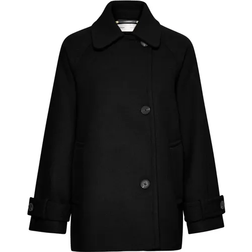Single-Breasted Coats, female, , Size: S Classic Coat with Wide Sleeves - InWear - Modalova