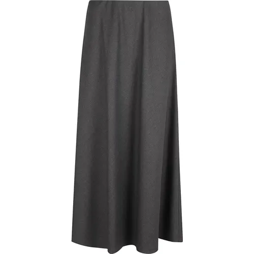 Grey Flute Skirt Aw24 , female, Sizes: 2XS, S, XS - BRUNELLO CUCINELLI - Modalova