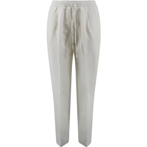 Cotton Jogger Trousers with Drawstring , female, Sizes: S, M, XS - Briglia - Modalova