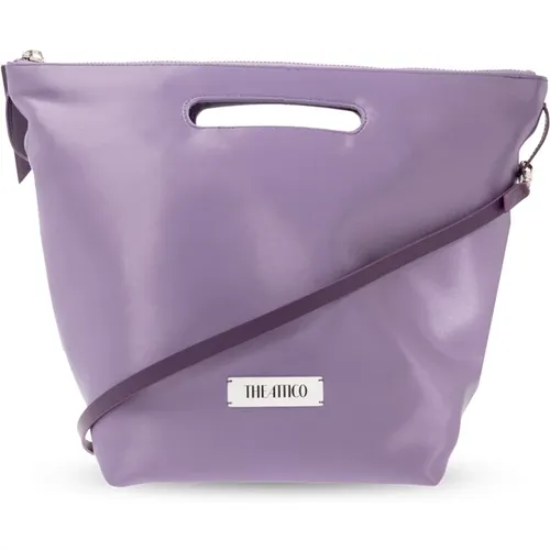 ‘Via dei Giardini 30’ satin shoulder bag , female, Sizes: ONE SIZE - The Attico - Modalova