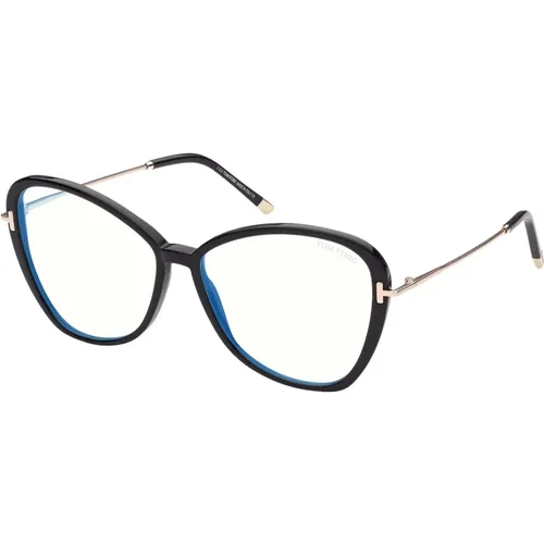 Glasses, female, , Size: 56 MM Blue Block Eyewear Frames - Tom Ford - Modalova