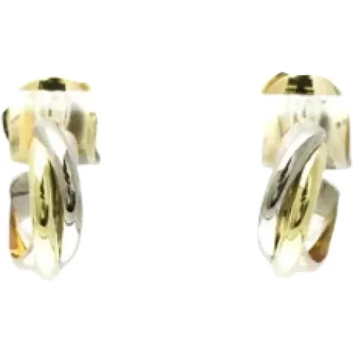 Pre-owned Metal earrings , female, Sizes: ONE SIZE - Cartier Vintage - Modalova