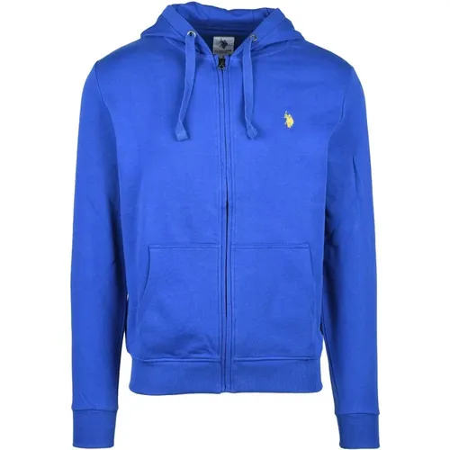 Blaues Sweatshirt für Männer , Herren, Größe: 2XL - U.S. Polo Assn. - Modalova