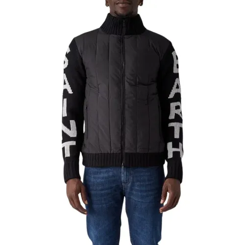 Padded Jacket with Knit Sleeves and Back , male, Sizes: XL - MC2 Saint Barth - Modalova