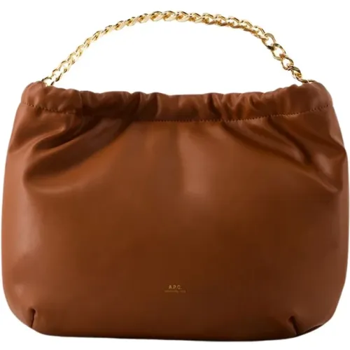 Ninon Chaine Bag - Synthetic - Hazelnut , female, Sizes: ONE SIZE - A.p.c. - Modalova