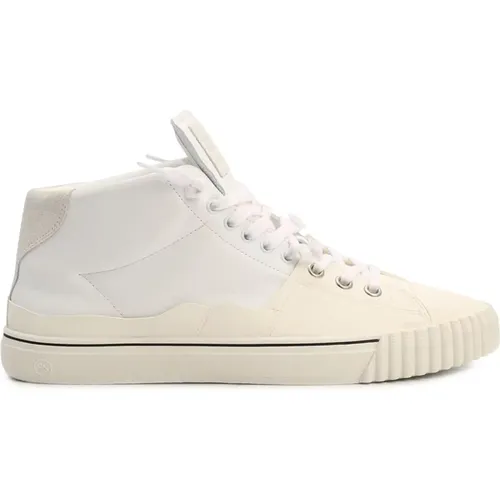 Sneakers, male, , Size: 7 US Evolution Sneakers with Leather Details - Maison Margiela - Modalova