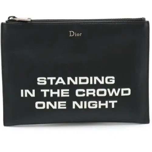 Pre-owned Clutches, female, , Size: ONE SIZE Pre-owned Leather clutches - Dior Vintage - Modalova