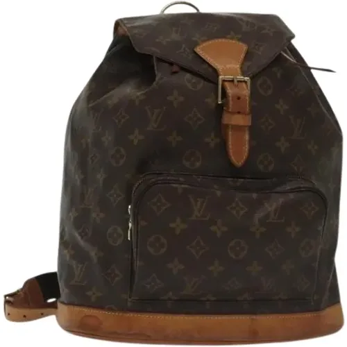 Pre-owned Backpacks, female, , Size: ONE SIZE Pre-owned Canvas Backpack - Louis Vuitton Vintage - Modalova