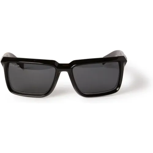 Luxuriöse schwarze Sonnenbrille für Frauen , Damen, Größe: 59 MM - Off White - Modalova