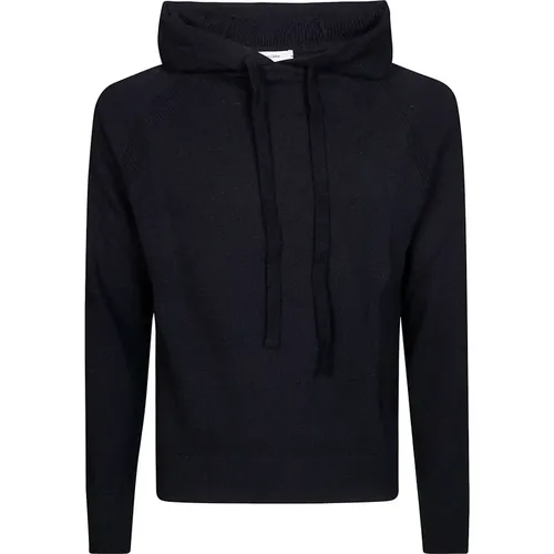 Hoodies, male, , Size: M Hooded Sweatshirt 100% Wool - Paolo Pecora - Modalova