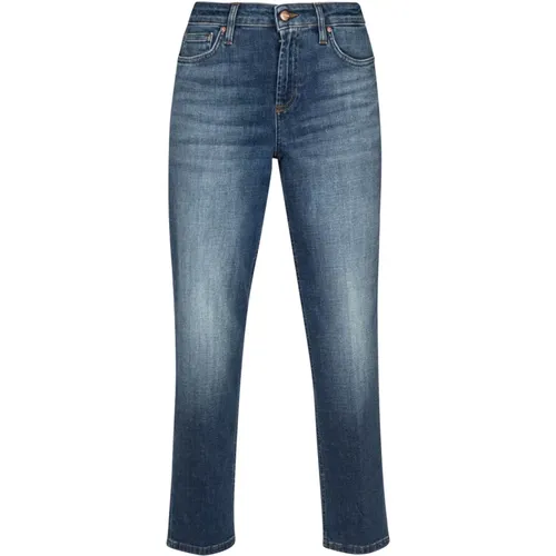 Cropped Straight Leg Jeans , female, Sizes: W26, W25, W30, W31, W28, W27 - Don The Fuller - Modalova