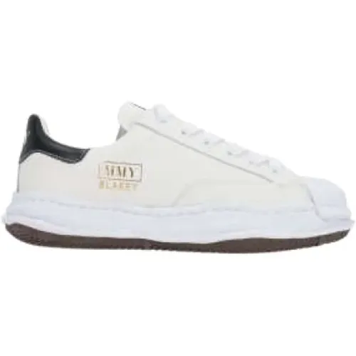 Sneakers, male, , Size: 7 US Leather Low-Top Sneakers - Mihara Yasuhiro - Modalova