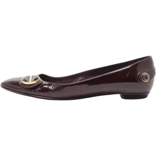 Pre-owned Flats, female, , Size: 7 1/2 US Pre-owned Leather flats - Louis Vuitton Vintage - Modalova