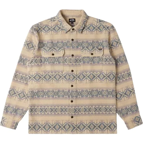 Offshore Jacquard Flanellhemd , Herren, Größe: XL - Billabong - Modalova