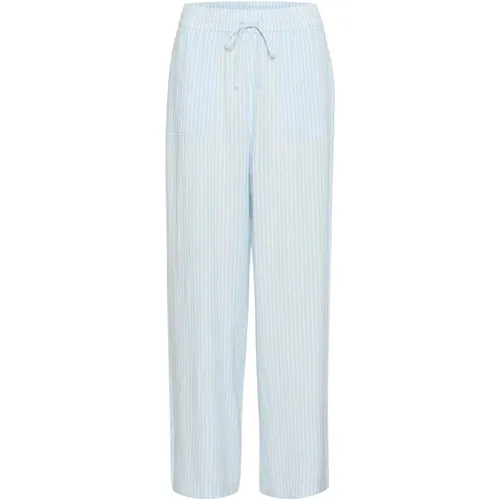 Wide Leg Striped Pants , female, Sizes: 2XL, L, XL, M - Kaffe - Modalova