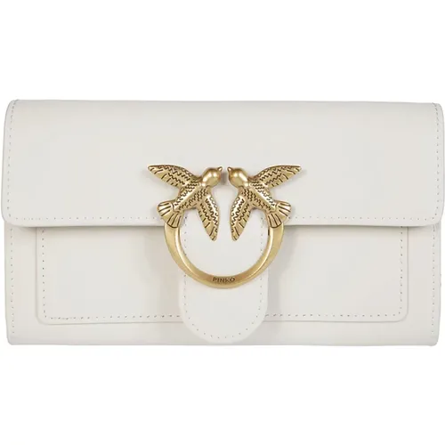 Vitello Love One Wallet , female, Sizes: ONE SIZE - pinko - Modalova