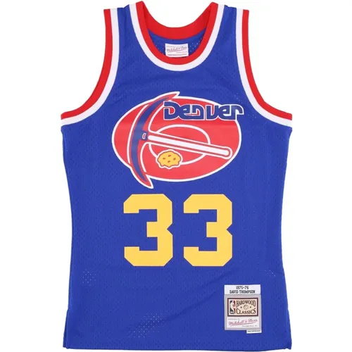 Sportswear, male, , Size: L NBA Basketball Tank Top Thompson 1975-76 - Mitchell & Ness - Modalova