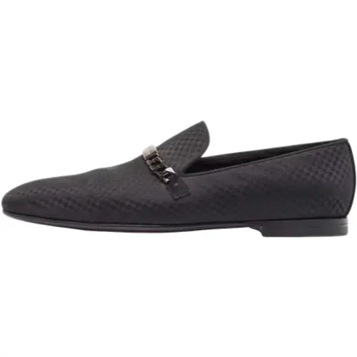 Pre-owned Flats, male, , Size: 9 1/2 US Pre-owned Satin flats - Louis Vuitton Vintage - Modalova