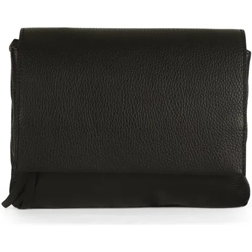 Three Leather Dollar Grain Shoulder Bag , female, Sizes: ONE SIZE - Gianni Chiarini - Modalova