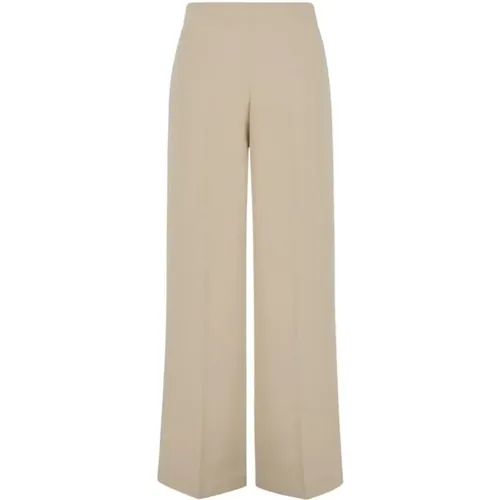 Wide Trousers, female, , Size: M Wide Leg Sand Polyester Pants - P.a.r.o.s.h. - Modalova