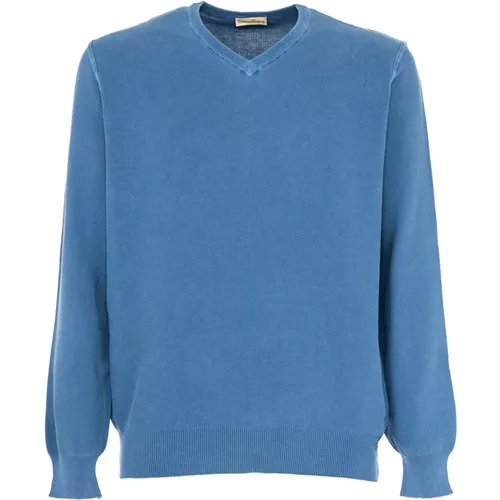 Leichter V-Ausschnitt Herren Pullover , Herren, Größe: 2XL - CASHMERE COMPANY - Modalova