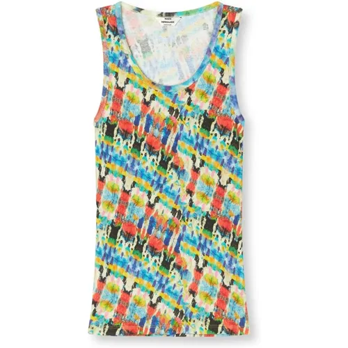 Colorful Cotton Tank Top 203734 , female, Sizes: S, L - Mads Nørgaard - Modalova