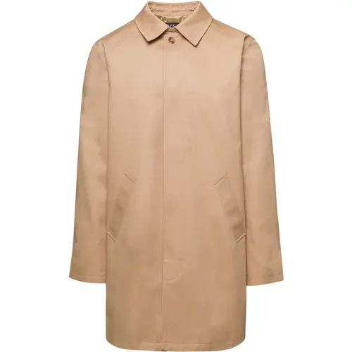 Classic Collar Coat , male, Sizes: 2XL, L - A.p.c. - Modalova